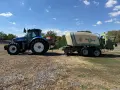 New Holland T7050 + Krone BigPack 1290 XC, снимка 1