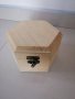 Дървена кутия 12 см. h 8.5 см. , снимка 1 - Други стоки за дома - 39232156