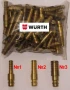 Нови WURTH Немски Бързосменни ЩУЦЕРИ Ф10x12мм за Маркучи Въздух Шлаух отвор Ф6 10 12 13 14 мм БАРТЕР, снимка 2