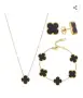 Златен черен комплект Van cleef , снимка 1