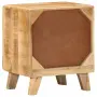 vidaXL Нощно шкафче 40x32x46 cm Масивна дървесина Грубо манго, снимка 3
