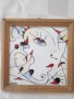 Картина абстракция, керамика,подпис,18х18см., снимка 1