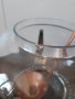 Немска купа за пунш с метален обков и шест чаши, снимка 6
