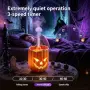 Нов Арома дифузер тиква 300 мл с овлажнител, 7 LED цвята и дистанционно Halloween дизайн, снимка 6