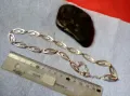 ЧУДЕСНО ИЗИСКАНО СТИЛНО АЖУРНО СРЕБЪРНО КОЛИЕ СРЕБРО 925 ПРОБА ФЕШЪН АРТ ОГЪРЛИЦА 29250, снимка 2