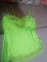 Нов зелен топ от сатен, снимка 3