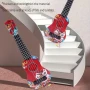 Младежка карикатурна китара укулеле за деца, 43,5x14,5 см.,4 струни, Детска играчка Укулеле Материал, снимка 8