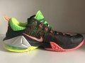 Nike LeBron 12 Low Remix Sneaker sz 10 Black/Metallic Silver-Green 724557-003, снимка 5