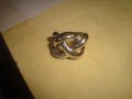 СТАР ПОСРЕБРЕН АЖУРЕН ВИНТИДЖ АРТ ПРЪСТЕН 145181, снимка 3