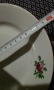 Порцеланова чиния на Изида с червен кант , снимка 5