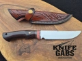 Висококачествен ръчно изработен нож с кожена кания,LN404, снимка 12