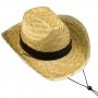Дамска сламена шапка , Диаметър с периферията: 37см, снимка 2