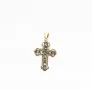 Кръст - 14 карата розово злато с диаманти, снимка 6