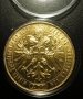 Позлатена монета 4 Дуката 1873 г Австрийска империя , снимка 4