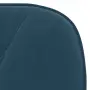 vidaXL Трапезни столове, 2 бр, сини, кадифе, снимка 7