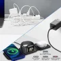 Магнитна сгъваема безжична зарядна станция за iPhone 3 в 1, снимка 6