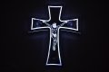 ЛЕД 3D LED кръст с Исус, 24 волта, снимка 3
