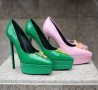 Дамски елегантни обувки на ток  Versace 35-40 реплика, снимка 1 - Дамски елегантни обувки - 37311339
