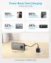65W външна батерия, преносимо зарядно за лаптоп 25000mAh, с 3 порта и цифров дисплей, сребриста, снимка 3