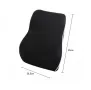 Възглавница за гръб, подходяща за дома, офиса и вашия автомобил, Черен, снимка 3