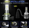 Sycreek комплект LED крушки за фарове HB3 9005, 2 броя, 16000LM, 6500K студено бяло, снимка 2