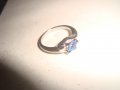 ПОСРЕБРЕН АРТ САПФИРЕН ПРЪСТЕН 17497, снимка 8