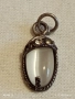 ВИНТИДЖ СТИЛ СРЕБЪРЕН МЕДАЛЬОН с ЛУНЕН КАМЪК МАЙСТОРСКА ИЗРАБОТКА 51137, снимка 8