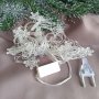 3243 Многоцветни коледни лампички Снежинки, 20 LED, снимка 4