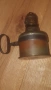 Стара тежка бронзова газена лампа с резервни шишета Войнишко творчество гилза, снимка 4