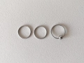Сет 3 бр стоманени обеци-халки ∅ 20 и 21 мм, снимка 1