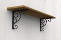 Конзоли , рафтодържачи стойки и ъгли за рафтове и етажерки от ковано желязо, снимка 10