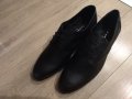 НОВИ Мъжки обувки естествена кожа, черни, 43-44, снимка 3