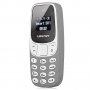 Мини телефон, BM10, с промяна на гласа, малък телефон, L8Star BM10, Nokia 3310 Нокия, сив, снимка 2