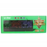 Геймърска клавиатура Weibo WB-100 Dark Hero, снимка 2 - Клавиатури и мишки - 39301165