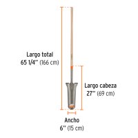 Лопата Truper За Засаждане С Дървена Дръжка 166см, снимка 2 - Градински инструменти - 42765955