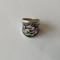 Оксидиран Сребърен пръстен - 925 сребро, снимка 3 - Пръстени - 30472781