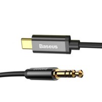 Кабел USB Type C Мъжко - 3.5mm Стерео Жак 1.2m Baseus Yiven CAM01-01 Cable USB Type C - 3.5mm Stereo, снимка 1 - Кабели и адаптери - 38150915