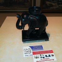 слон-свещник-внос франция-15х15х8см, снимка 12 - Антикварни и старинни предмети - 29497831