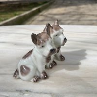 Мини порцеланова фигура на куче / кученца -  мини Шнауцер. №3655, снимка 5 - Колекции - 40079701