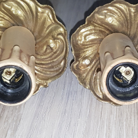 Чифт бронзови аплици в стил Луи 15, снимка 3 - Антикварни и старинни предмети - 44574920