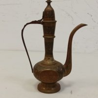 Индийски месингов чайник, снимка 3 - Антикварни и старинни предмети - 32009197