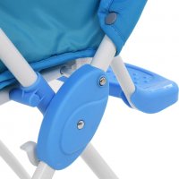 Високо бебешко столче за хранене, синьо и бяло, снимка 7 - Столчета за хранене - 37922025