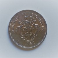 1 рупия 1982, Сейшели, снимка 2 - Нумизматика и бонистика - 39035549