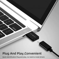 Преходник адаптер USB 3.0 към USB Type-c + Гаранция, снимка 6 - Други - 32205245