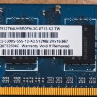 DDR2 - 512 mb- лаптоп-3лв/бр., снимка 2 - RAM памет - 37190506