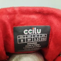 Ccilu - Дамски кецове Noll Ceecee, Червен, размер 39 / стелка 24.5 см./.                     , снимка 8 - Кецове - 39705774