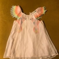 H&M Официална рокля за момиче - Папагали, снимка 1 - Детски рокли и поли - 37620508