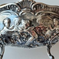 Стара немска сребърна 800 захарница/сребърни чаши,сребро, снимка 8 - Антикварни и старинни предмети - 44807752