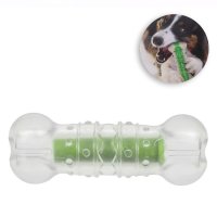 Играчка за куче Bone Green със звук на бутилка 16 см, снимка 1 - За кучета - 42351790