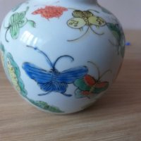 Китайска ваза , китайски порцелан, снимка 4 - Антикварни и старинни предмети - 35001269